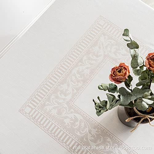 Rechteckige Jacquard -Tischdecke für Esszimmer